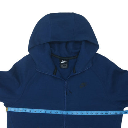 Nike Men's Blue Full Zip Hoodie L Regular Fit Fleece Sweatshirt