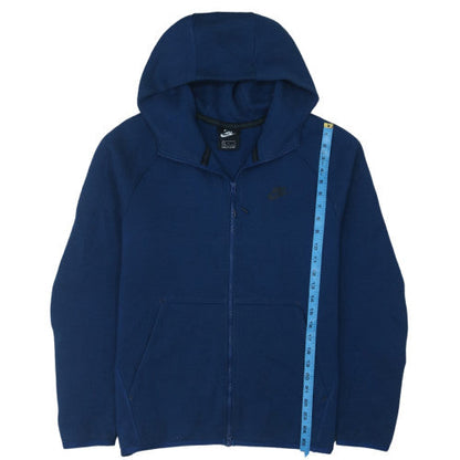 Nike Men's Blue Full Zip Hoodie L Regular Fit Fleece Sweatshirt