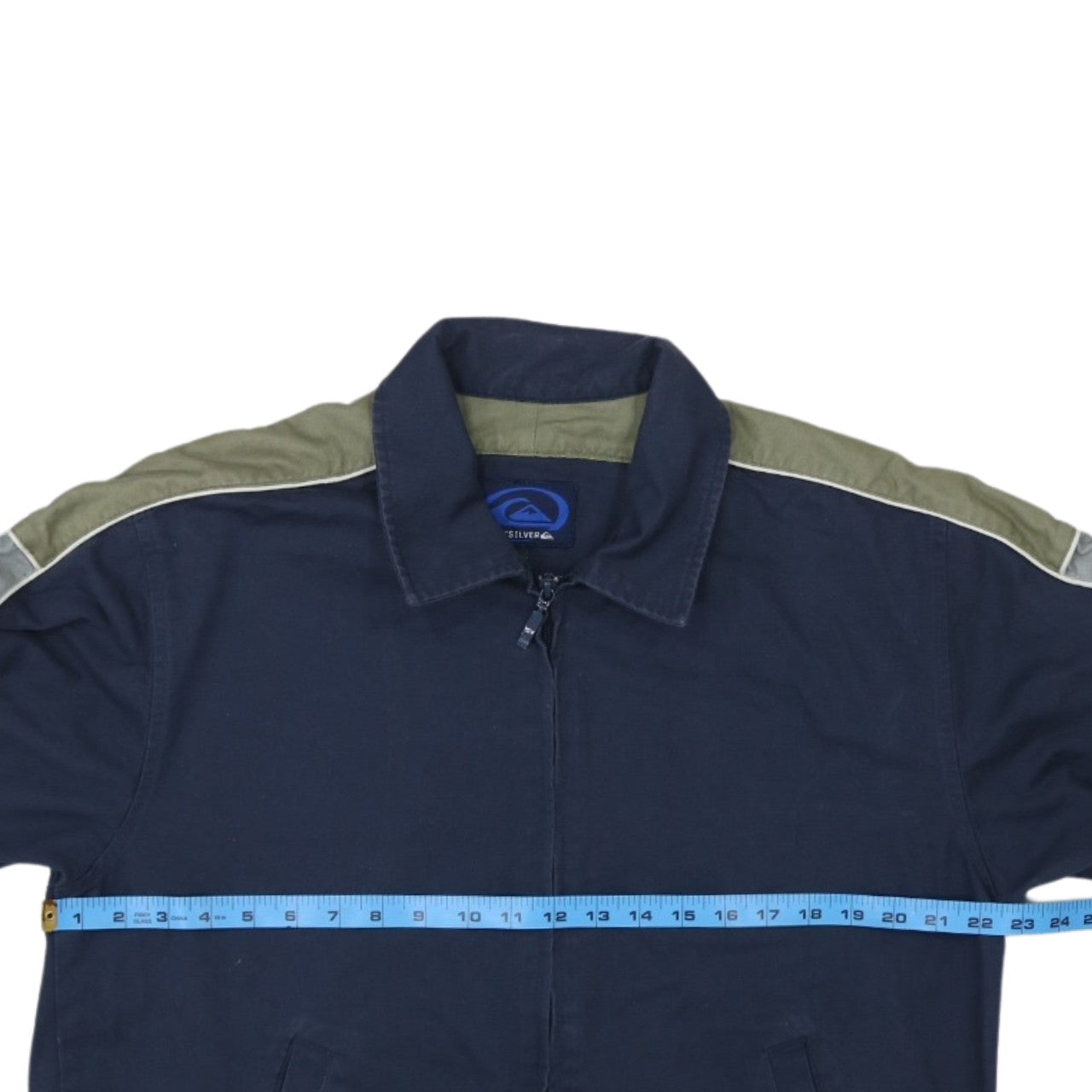 Quiksilver Men’s Blue Full Zip Cotton Jacket Size L Casual Retro