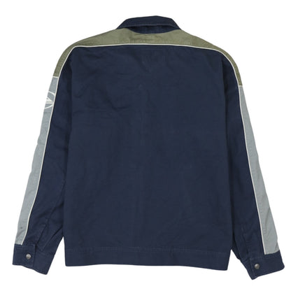 Quiksilver Men’s Blue Full Zip Cotton Jacket Size L Casual Retro