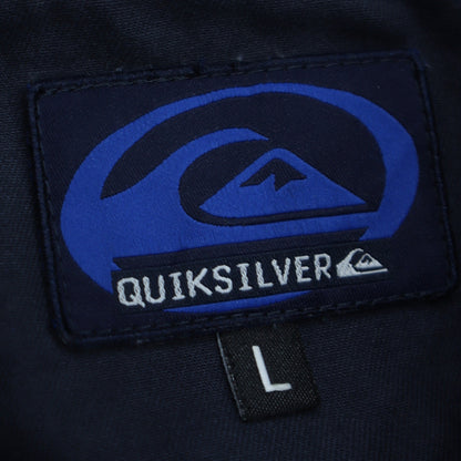 Quiksilver Men’s Blue Full Zip Cotton Jacket Size L Casual Retro