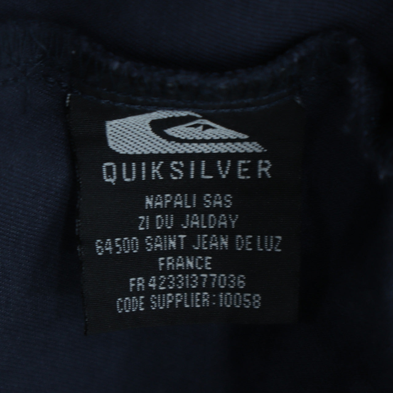 Quiksilver Men’s Blue Full Zip Cotton Jacket Size L Casual Retro