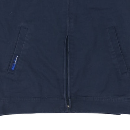 Quiksilver Men’s Blue Full Zip Cotton Jacket Size L Casual Retro