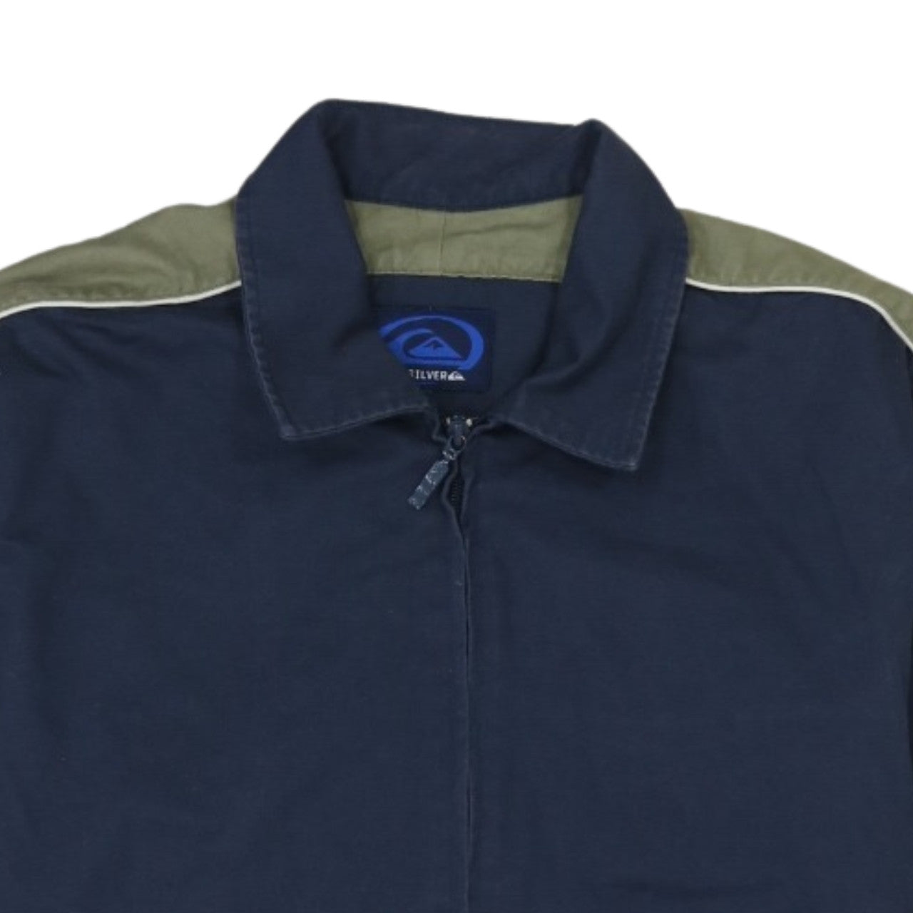 Quiksilver Men’s Blue Full Zip Cotton Jacket Size L Casual Retro