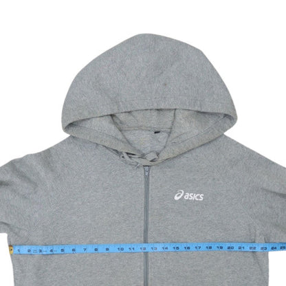 Asics Men's Grey Full Zip Hoodie XL Sports Fleece