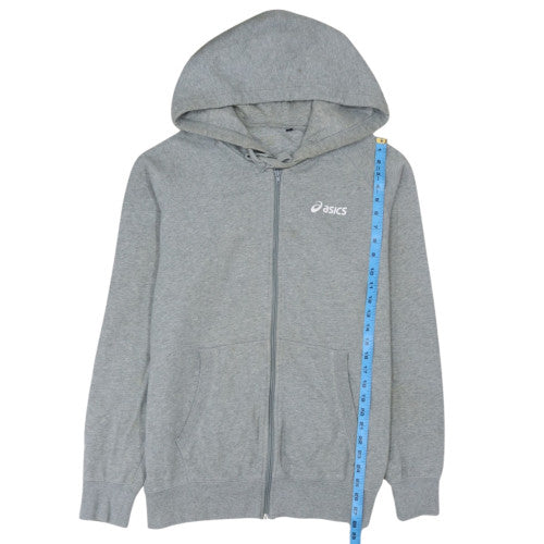 Asics Men's Grey Full Zip Hoodie XL Sports Fleece