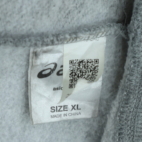 Asics Men's Grey Full Zip Hoodie XL Sports Fleece