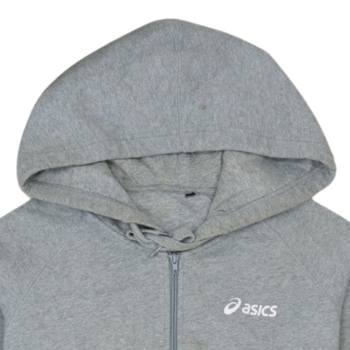 Asics Men's Grey Full Zip Hoodie XL Sports Fleece