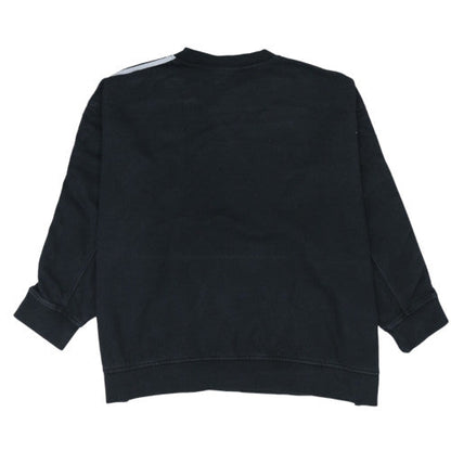Adidas Womens Black 2XL Pullover Sweatshirt with Stripes