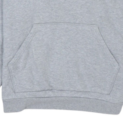 Adidas Women Grey Pullover Hoodie Lined Cotton Blend Size 8