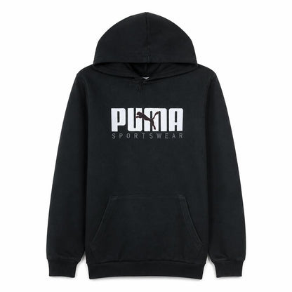 Puma Men's Black Pullover Hoodie Sportswear S Regular Fit
