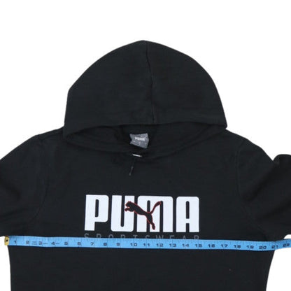Puma Men's Black Pullover Hoodie Sportswear S Regular Fit