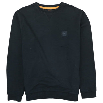 BOSS Men Black M Crew Neck Pullover Sweatshirt with Logo