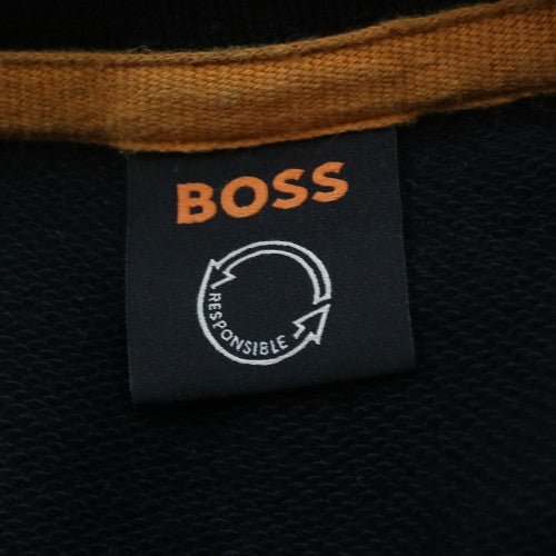 BOSS Men Black M Crew Neck Pullover Sweatshirt with Logo
