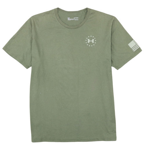 Under Armour Men's Green XL Freedom HeatGear T-Shirt
