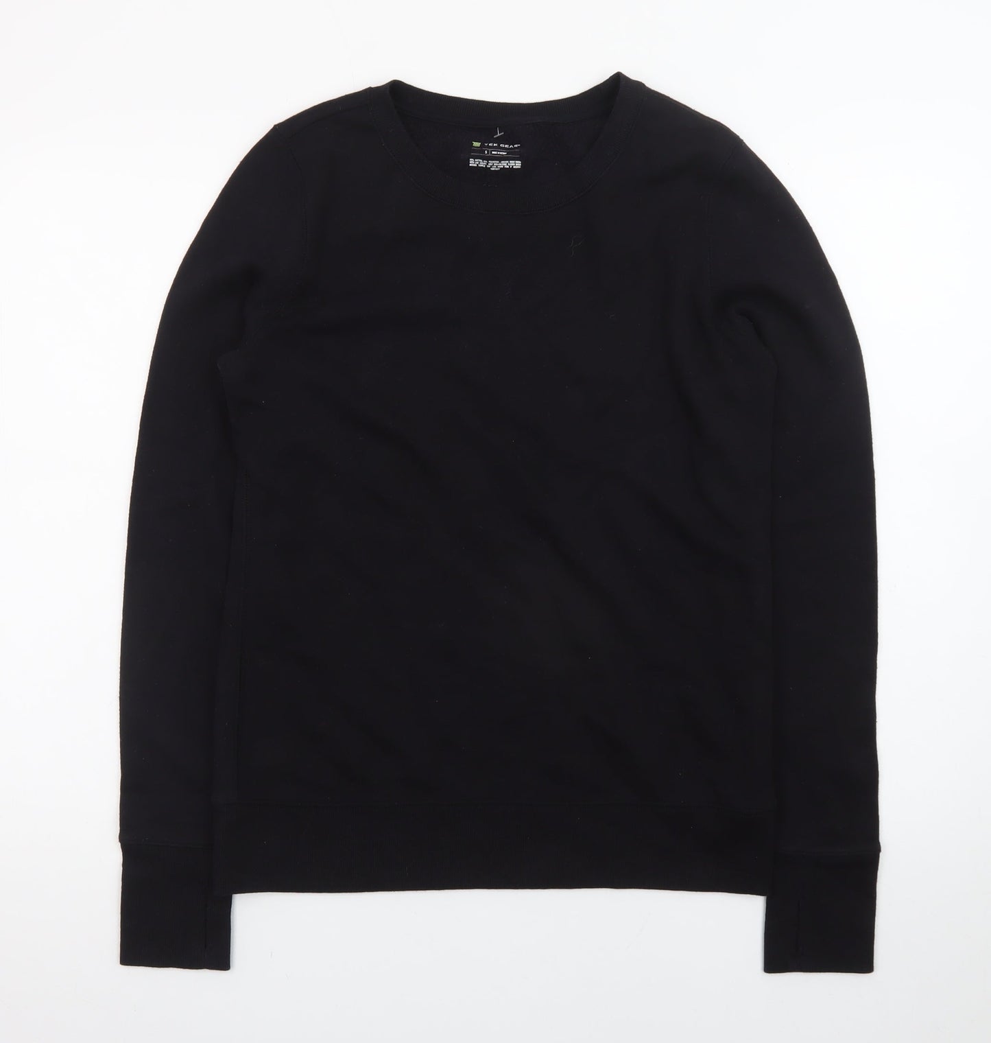 Tek Gear Men's Black Small Pullover Crew Neck Sweatshirt
