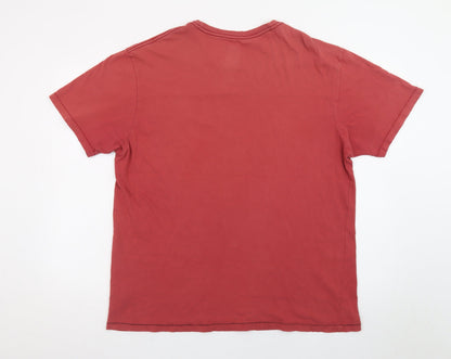 Margaritaville Men's Red XL Graphic Cotton T-Shirt Tropical Beach Style