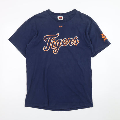 Nike Team Men's Navy Blue Tigers Graphic Cotton T-Shirt Size M