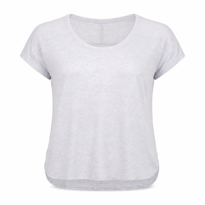 KENAR Womens Grey Basic Scoop Neck Short Sleeve T-Shirt Size M