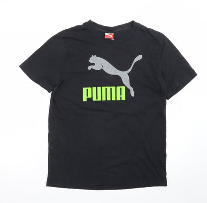 Puma Men's Black Graphic Sports T-Shirt Size M