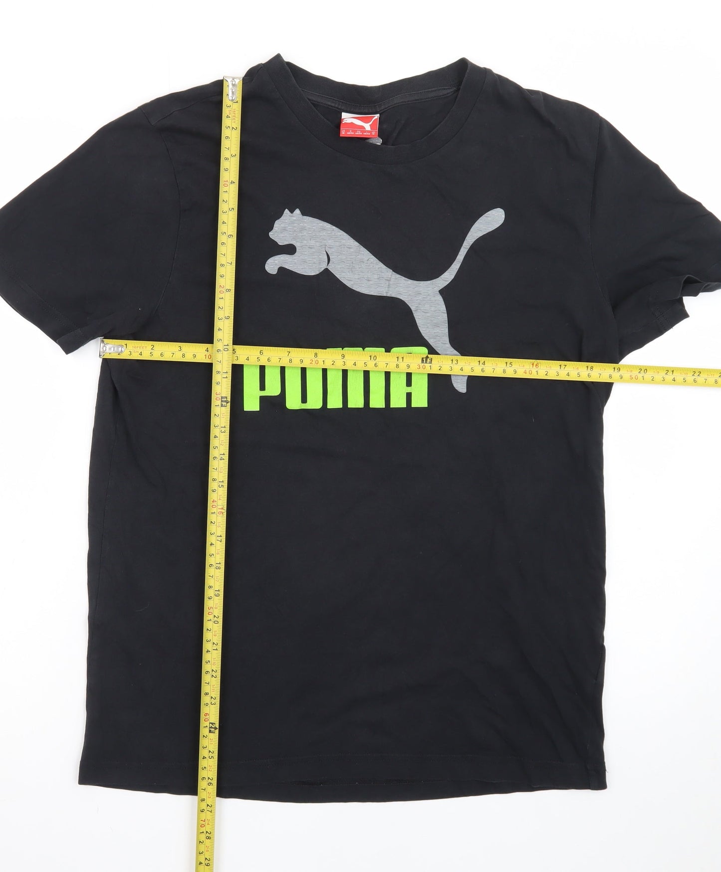 Puma Men's Black Graphic Sports T-Shirt Size M