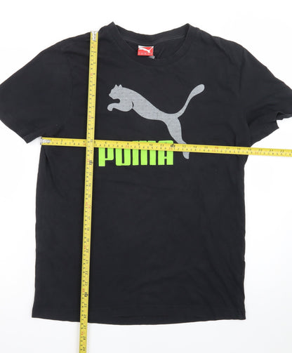 Puma Men's Black Graphic Sports T-Shirt Size M