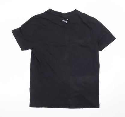 Puma Men's Black Graphic Sports T-Shirt Size M