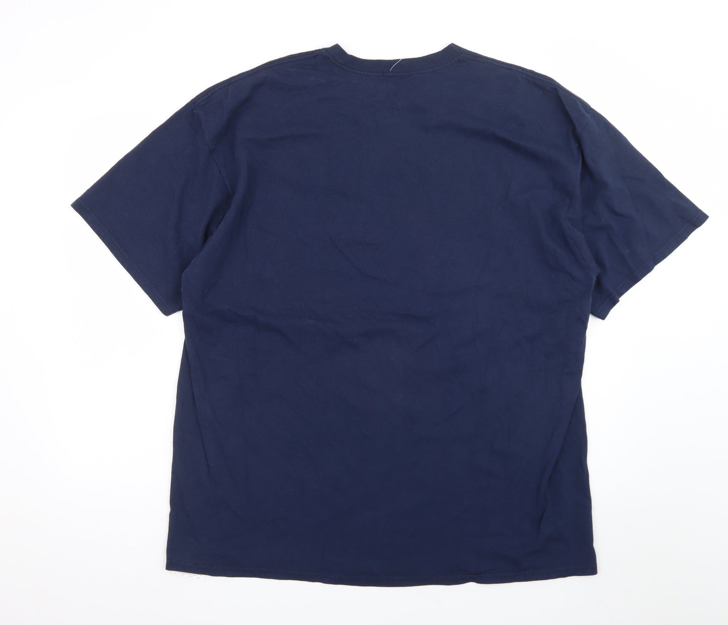 MLB Genuine Merchandise Men's Navy Brewers T-Shirt 2XL Cotton Short Sleeve