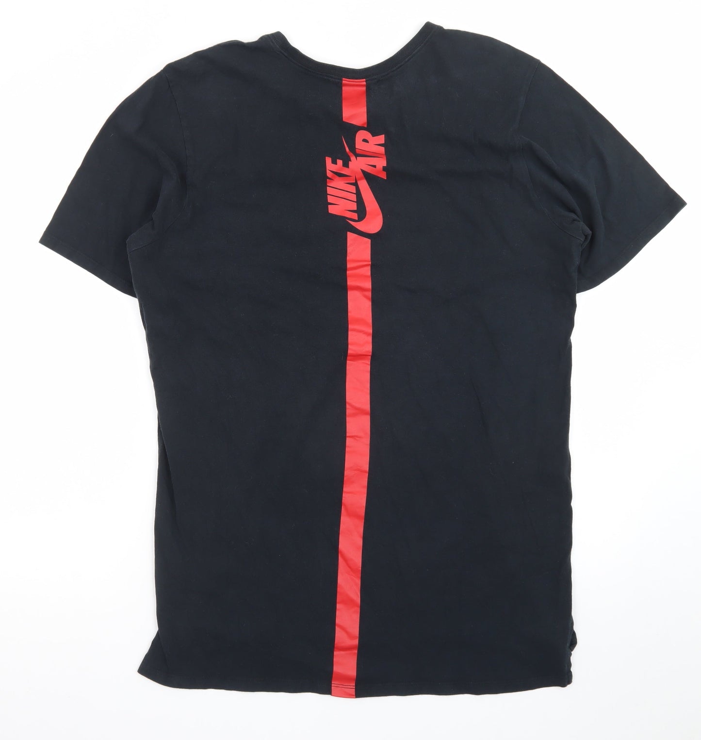 Nike Men's Black Air Graphic Regular Fit Cotton T-Shirt Size L