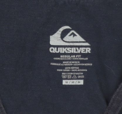 Quiksilver Men's Navy Sleeveless Regular Fit Cotton Tank Top M