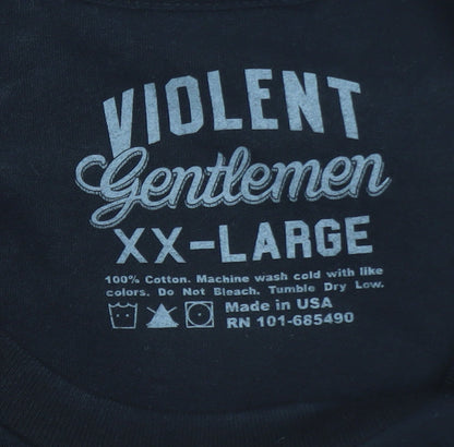 Violent Gentlemen Men's Black 2XL Hockey Club Graphic T-Shirt