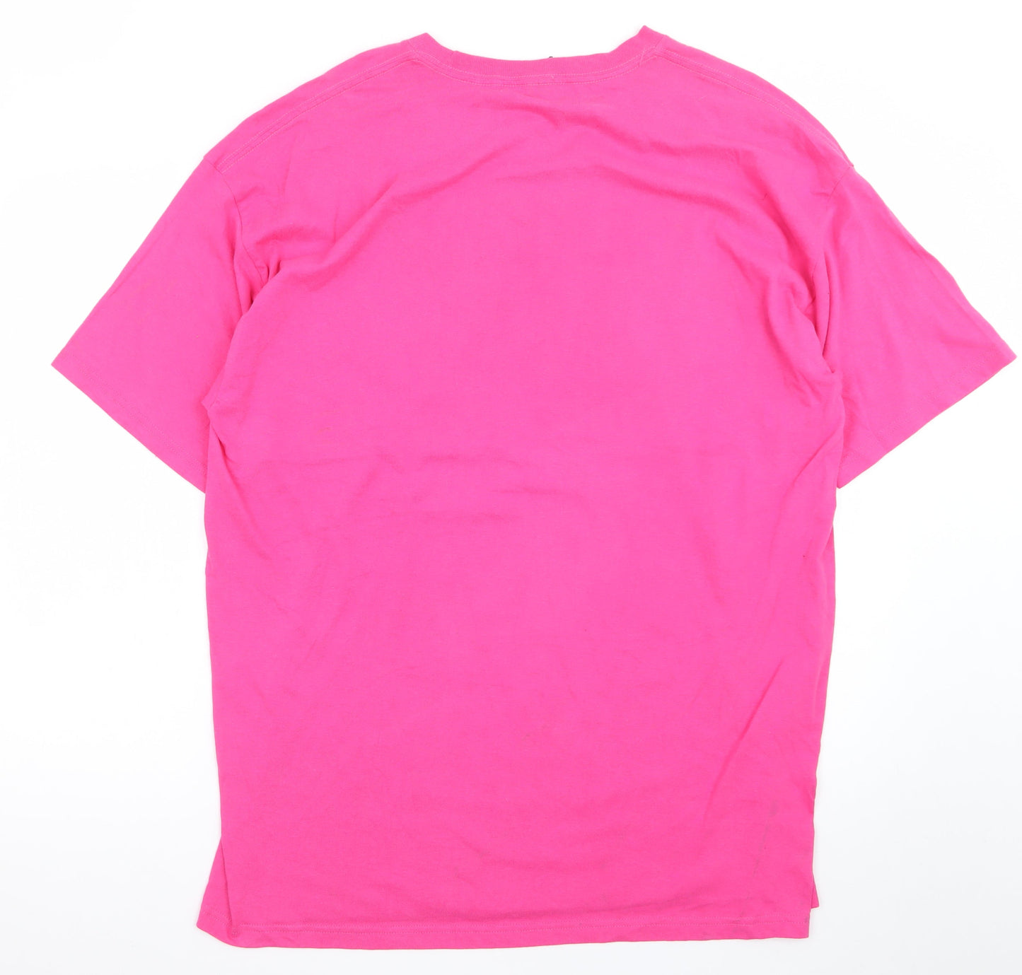 M&O Gold Women's Pink Cancun MX Print Cotton T-Shirt XL