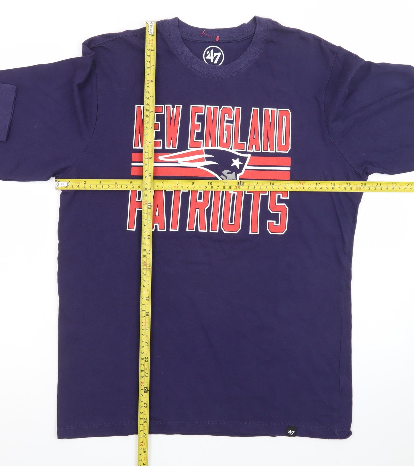 47 Brand Men's Blue New England Patriots Long Sleeve T-Shirt M