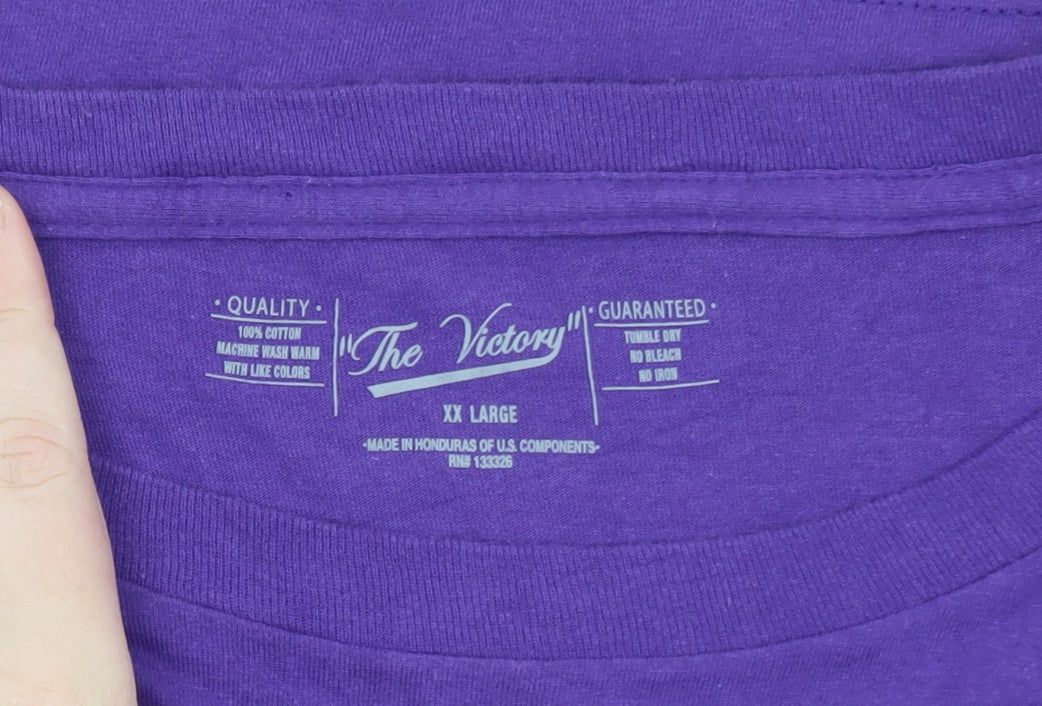 The Victory Men’s Purple Northwestern University 2XL Graphic T-Shirt