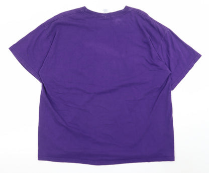 Jerzees Men’s Purple Mississippi XL Heavyweight Cotton T-Shirt