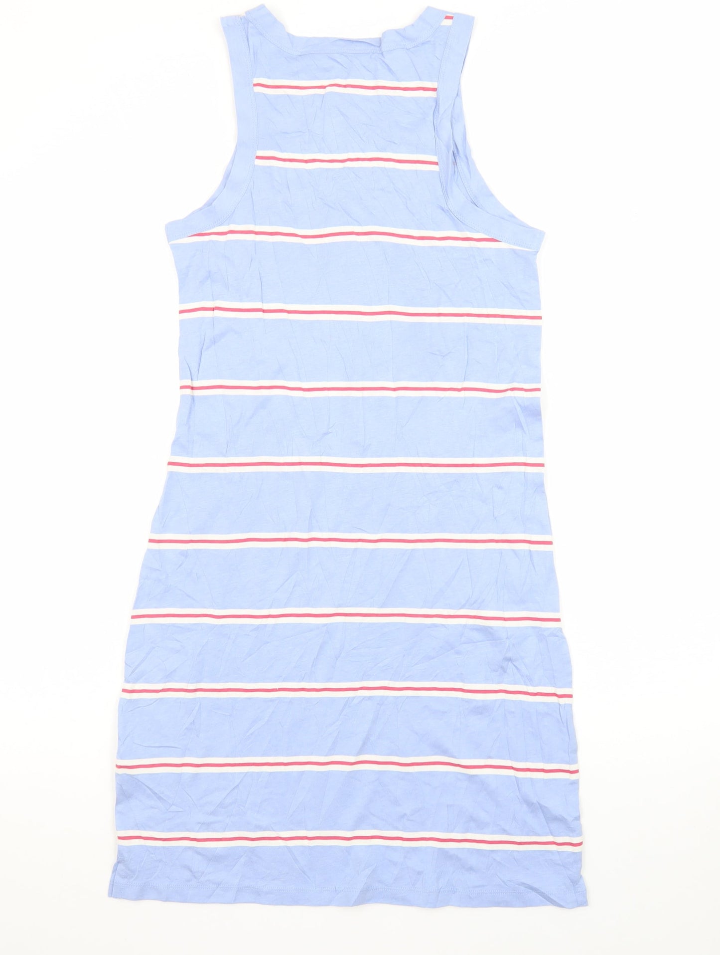 Marks and Spencer Women’s Blue Striped Tank Dress Size S Jersey Summer
