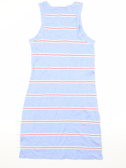 Marks and Spencer Women’s Blue Striped Tank Dress Size S Jersey Summer