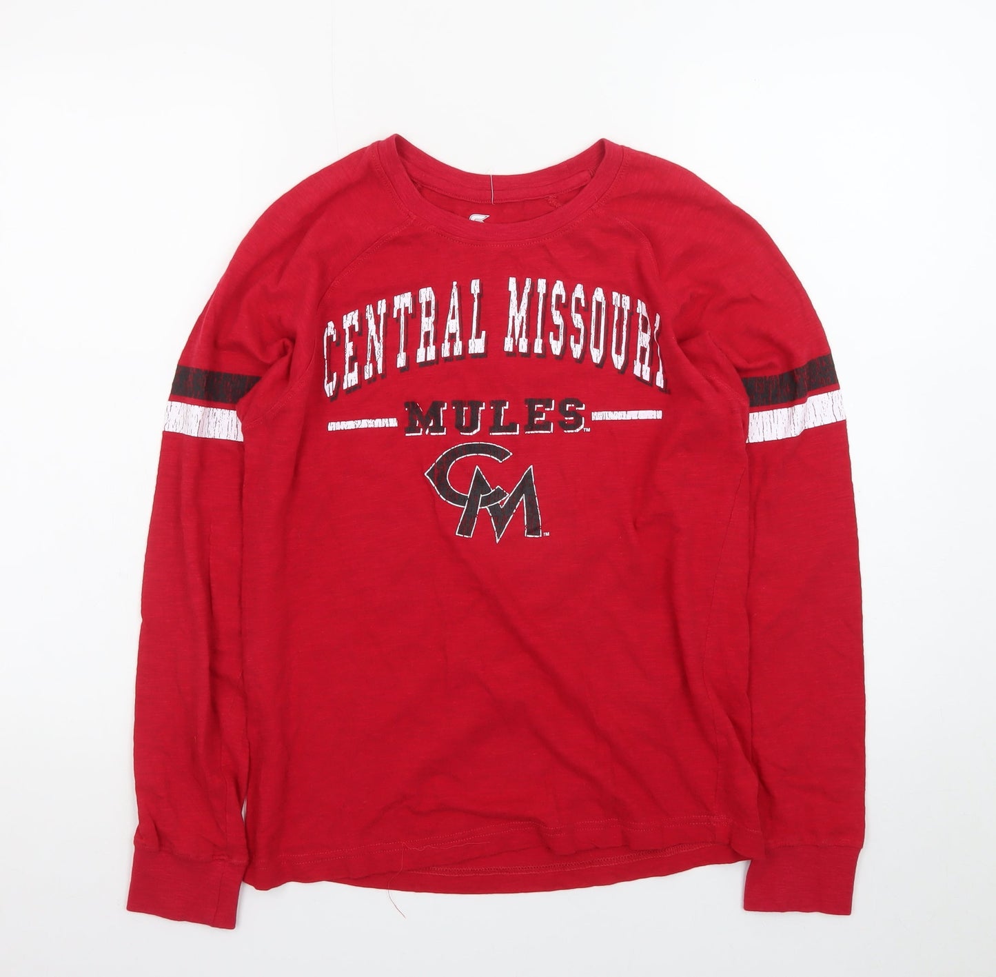 Colosseum Men's Red Central Missouri Mules Long Sleeve T-Shirt Size S