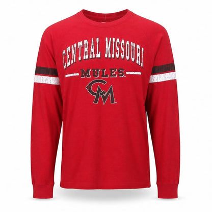 Colosseum Men's Red Central Missouri Mules Long Sleeve T-Shirt Size S