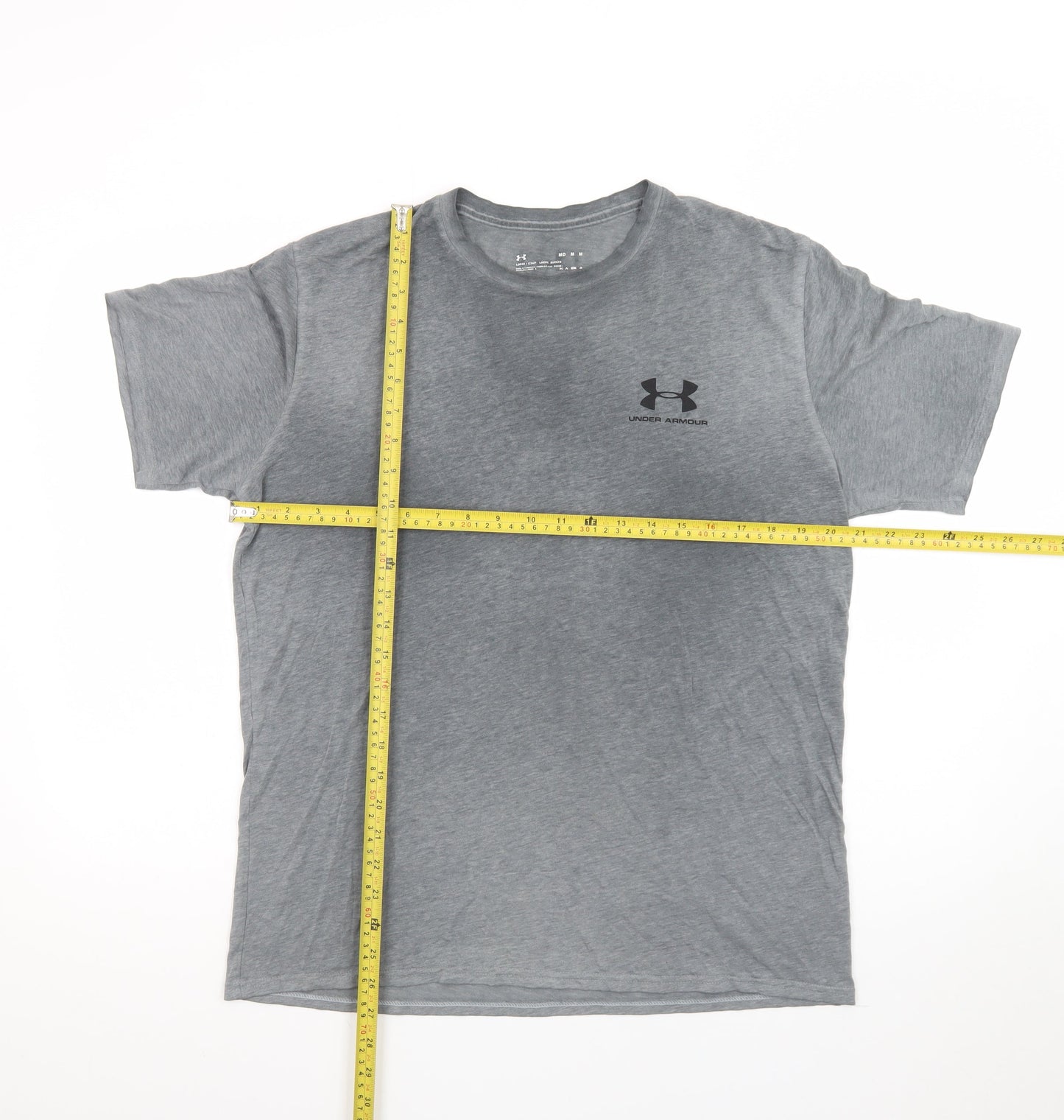 Under Armour Men's Grey Short Sleeve Crew Neck T-Shirt Size M