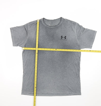 Under Armour Men's Grey Short Sleeve Crew Neck T-Shirt Size M