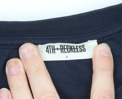 Fourth & Reckless Men's Navy Athletic Graphic T-Shirt Size S