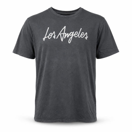 7 For All Mankind Men's Grey Los Angeles Cotton T-Shirt Size L