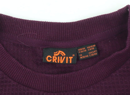 Crivit Women's Purple Long Sleeve Base Layer T-Shirt Size S
