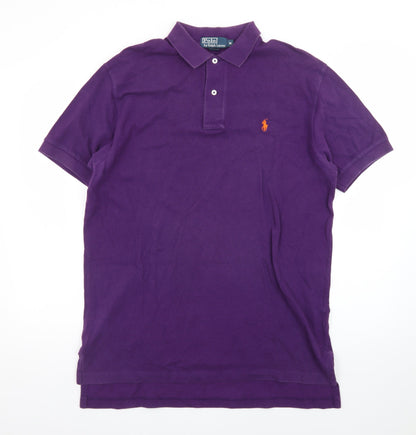 Ralph Lauren Men's Purple Cotton Polo Shirt Size M Classic Fit