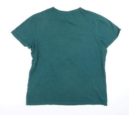 Volkswagen Men's Green XL Retro Camper Graphic T-Shirt