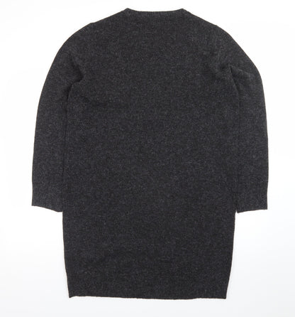 Vero Moda Women’s Grey Knit Jumper Dress XL Long Sleeve Casual