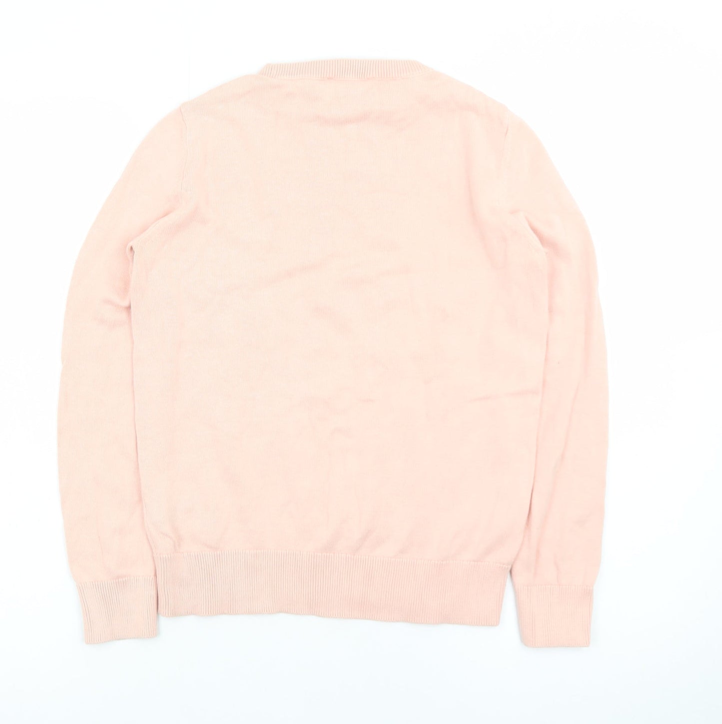 Marks and Spencer Women Pink Embroidered Cotton Jumper Size 6
