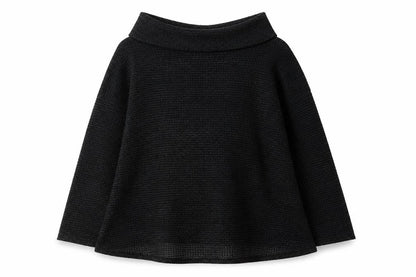 Apricot Women Black Cowl Neck Chunky Knit Jumper S