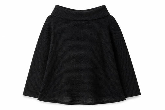 Apricot Women Black Cowl Neck Chunky Knit Jumper S